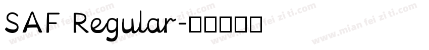 SAF Regular字体转换